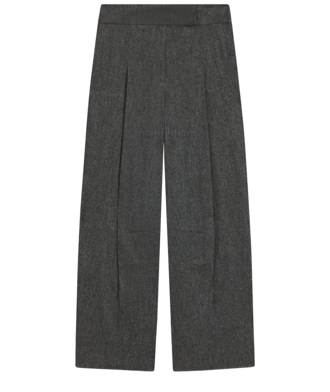 HUGO BOSS Серые вискозные прямые брюки, фото 1