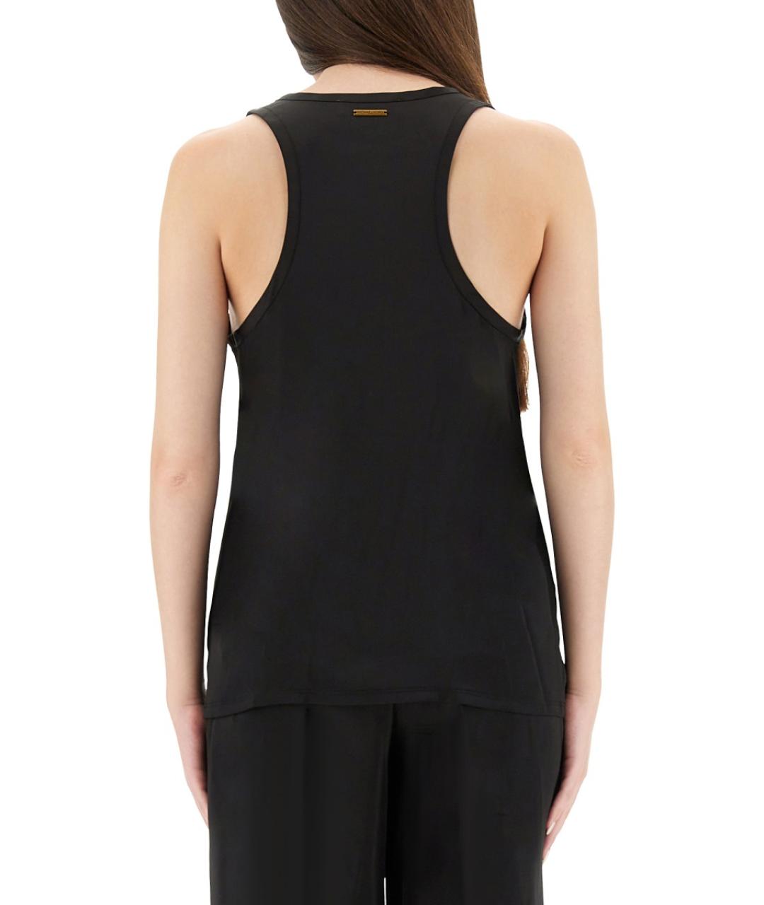 MICHAEL KORS Черная полиэстеровая майка, фото 3