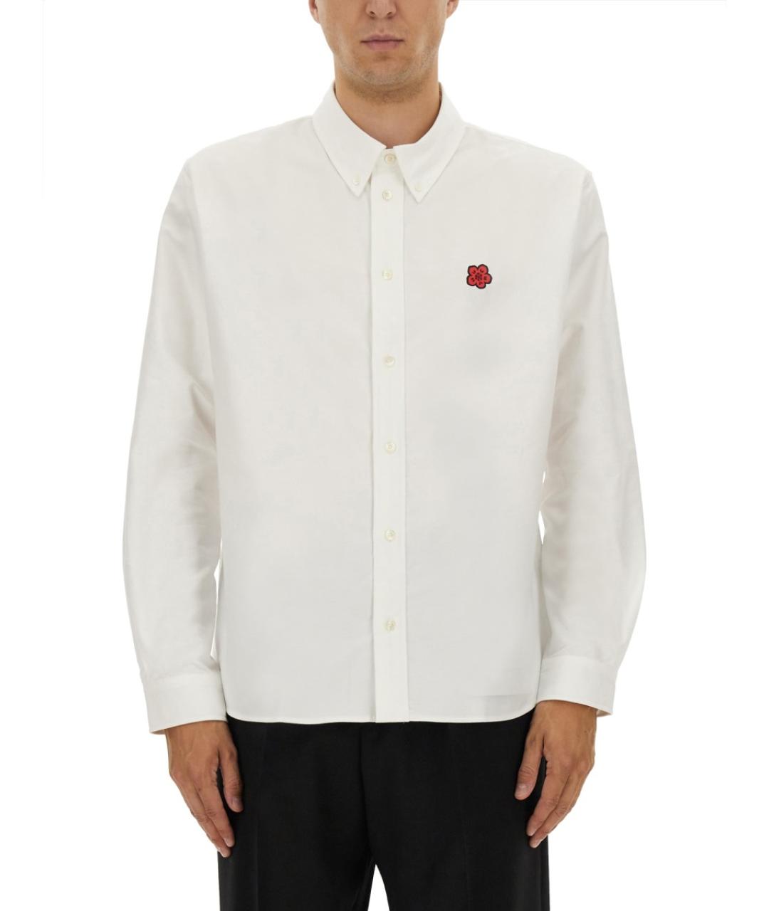 KENZO Белая хлопковая кэжуал рубашка, фото 1