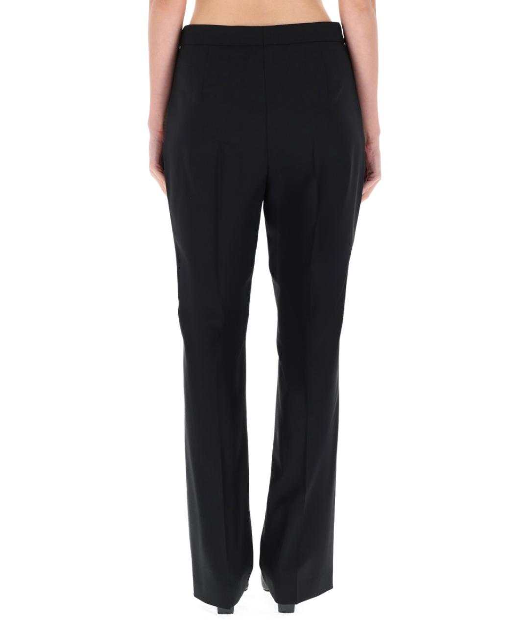 HUGO BOSS Черные шерстяные прямые брюки, фото 3