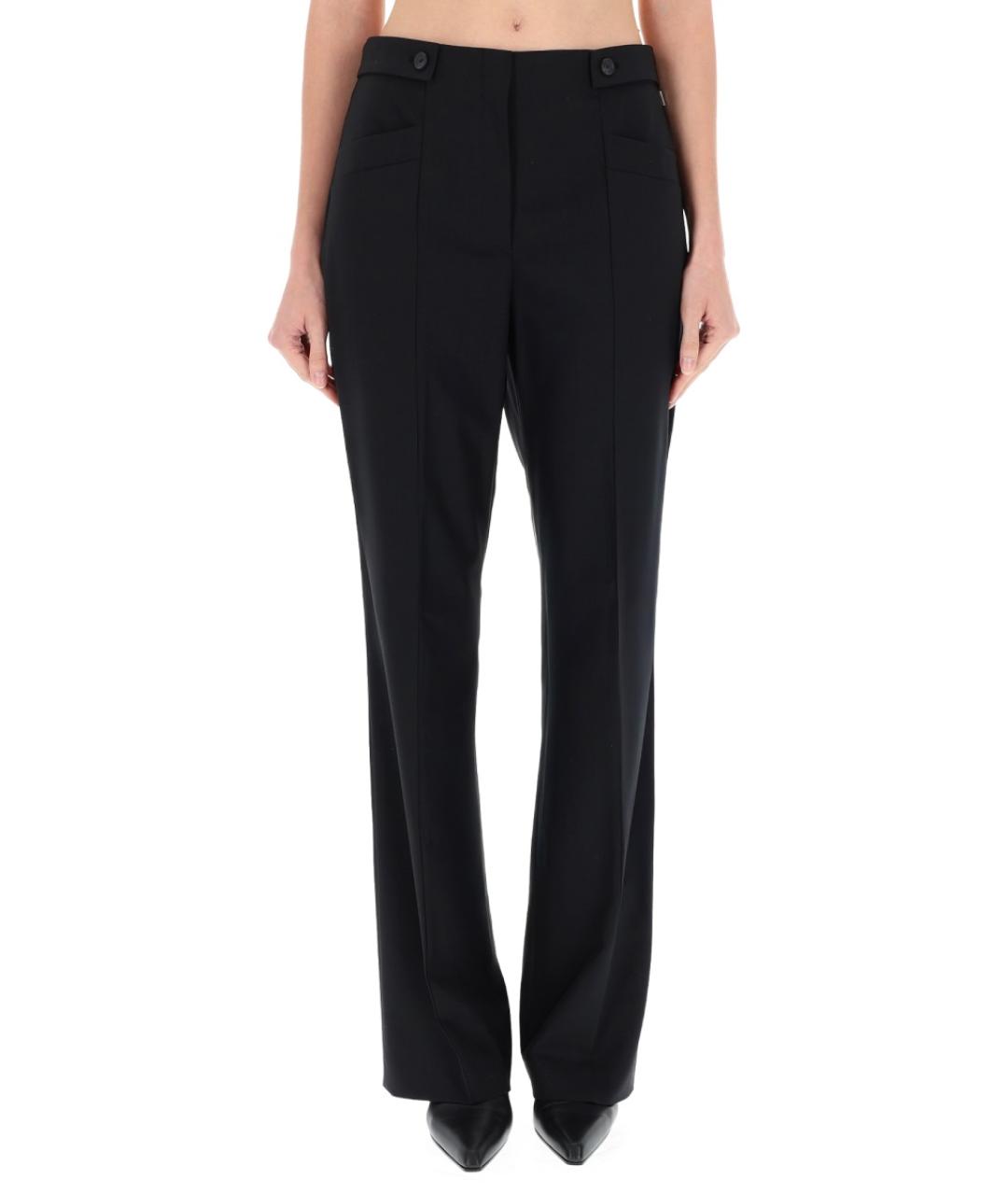 HUGO BOSS Черные шерстяные прямые брюки, фото 5