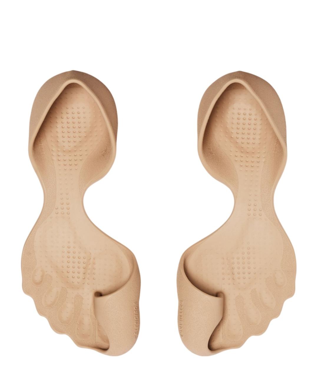 BALENCIAGA Бежевые слипоны, фото 6