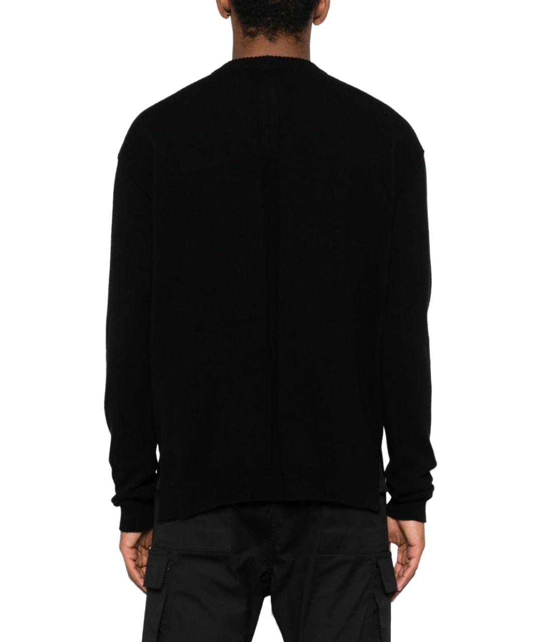 RICK OWENS Черный кашемировый кардиган, фото 3
