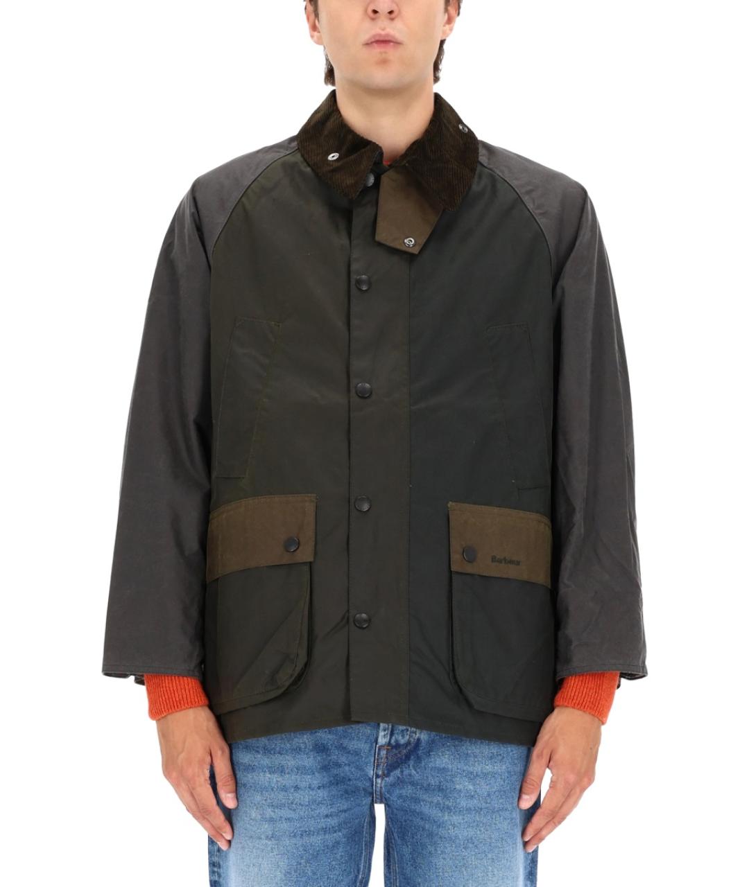 BARBOUR Хаки хлопковая куртка, фото 5