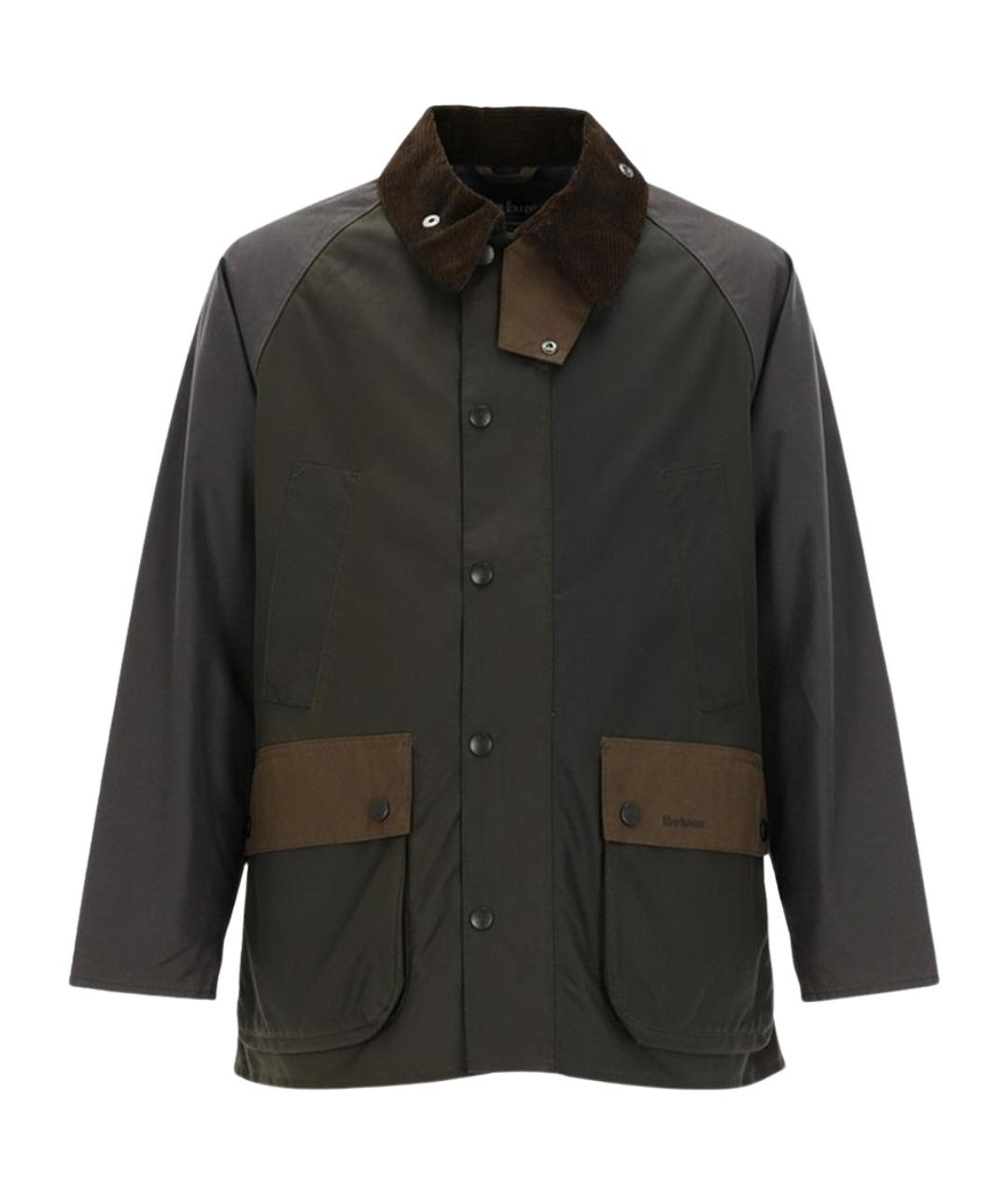 BARBOUR Хаки хлопковая куртка, фото 1