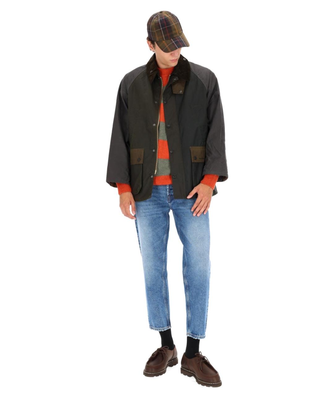 BARBOUR Хаки хлопковая куртка, фото 2