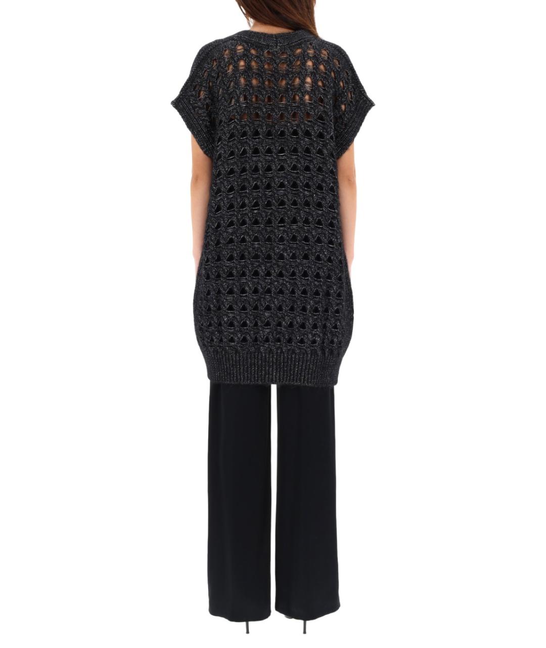 HERNO Черная шерстяная жилетка, фото 3