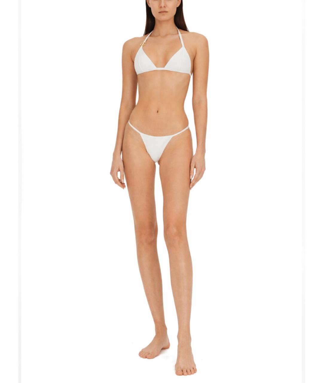 DOLCE&GABBANA Белый полиамидовый купальник, фото 2