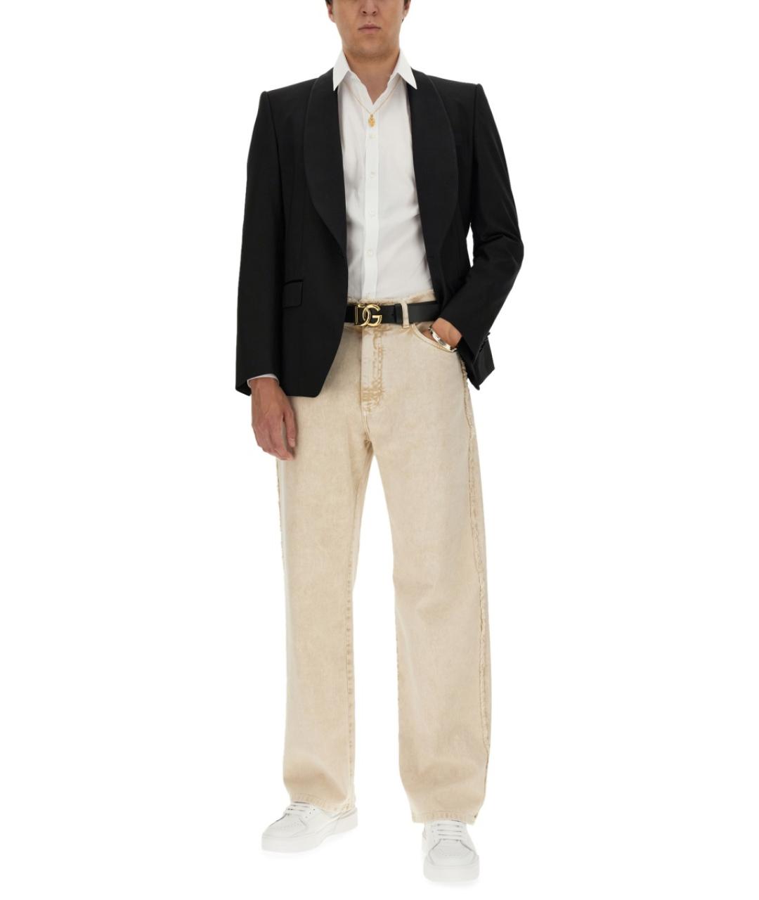 DOLCE&GABBANA Белая хлопковая классическая рубашка, фото 3