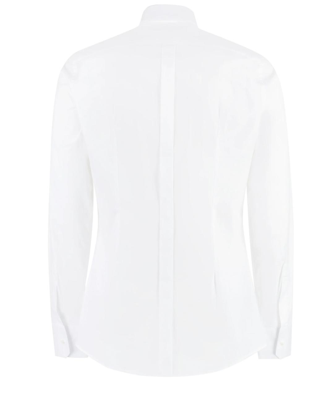 DOLCE&GABBANA Белая хлопковая классическая рубашка, фото 7