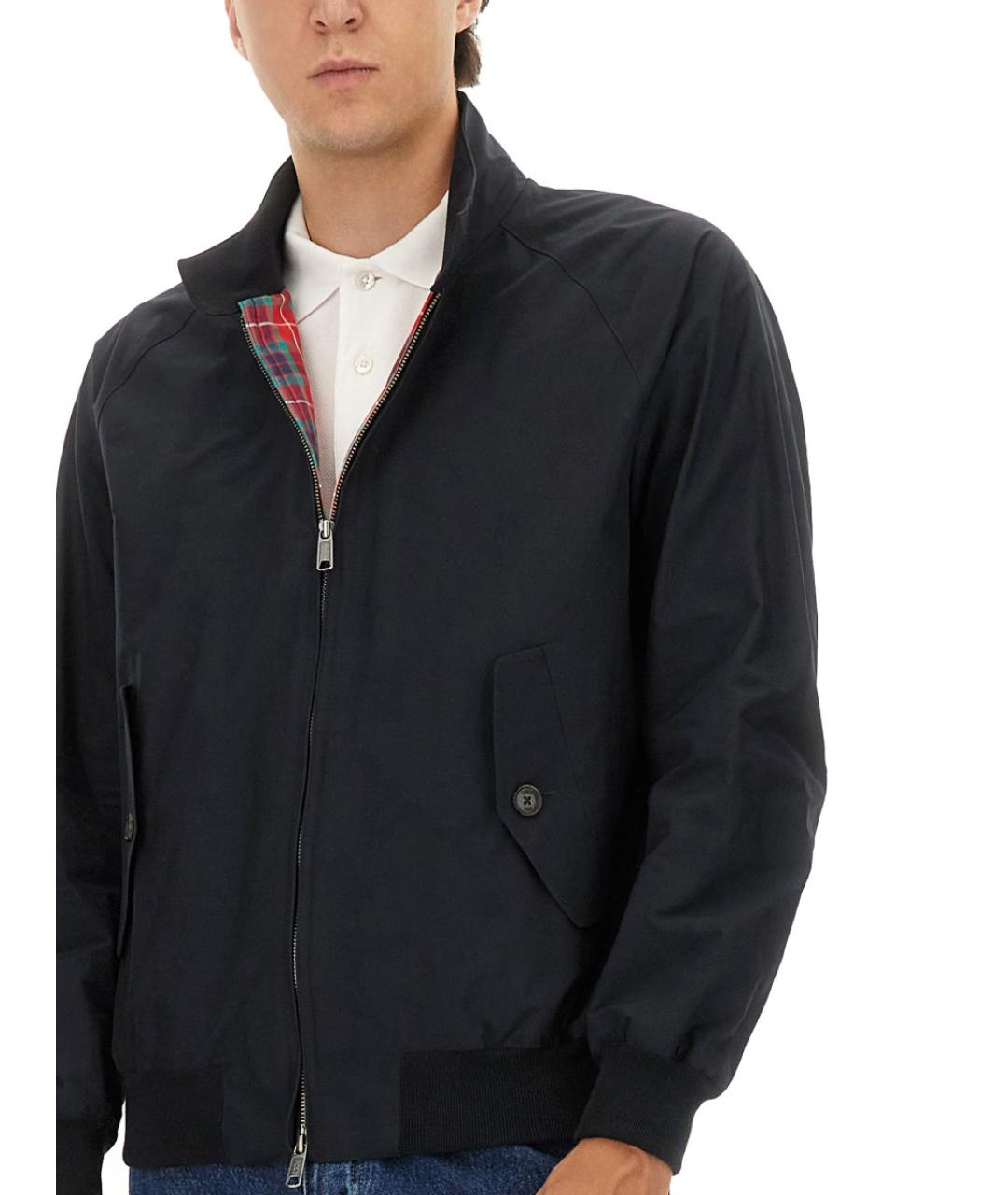 BARACUTA Темно-синяя полиэстеровая куртка, фото 4