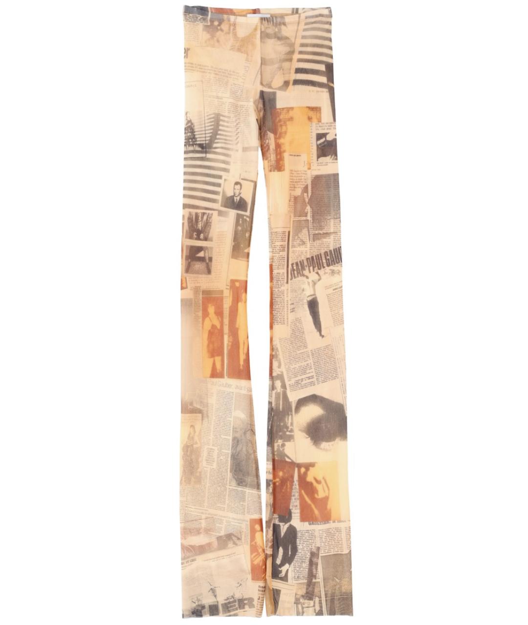 JEAN PAUL GAULTIER Мульти полиамидовые прямые брюки, фото 1