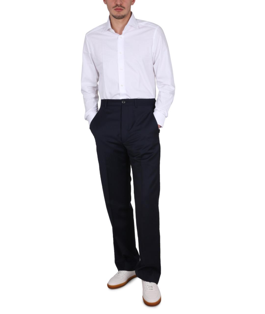 ZEGNA Белая хлопковая классическая рубашка, фото 3