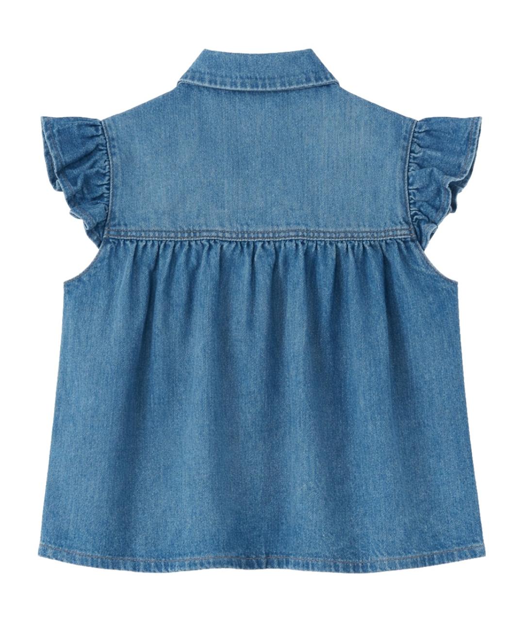 GANNI Синяя блузы, фото 2