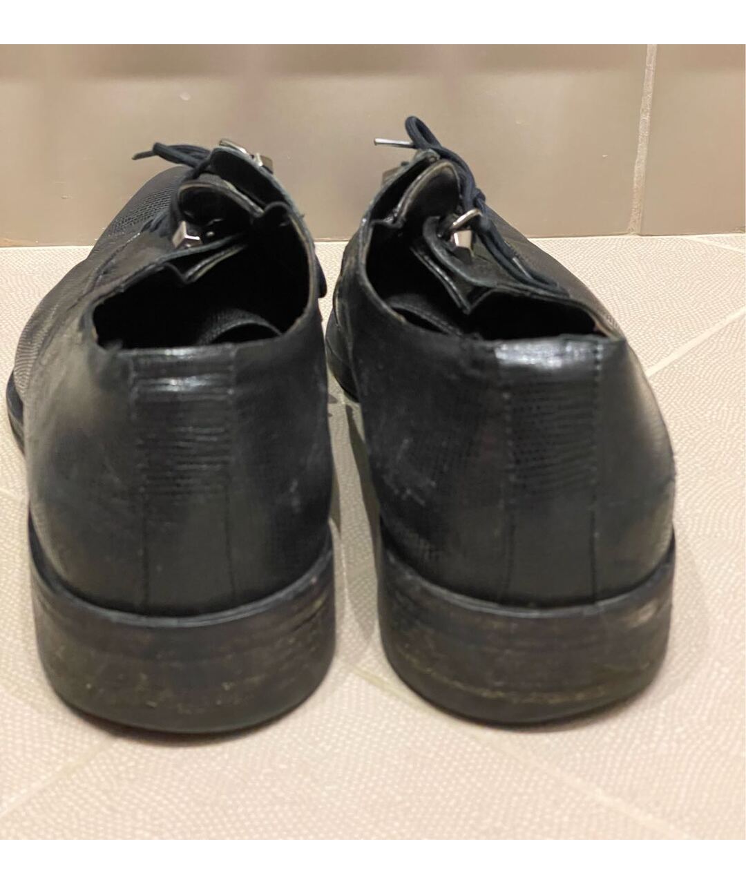 CESARE PACIOTTI Черные кожаные туфли, фото 4