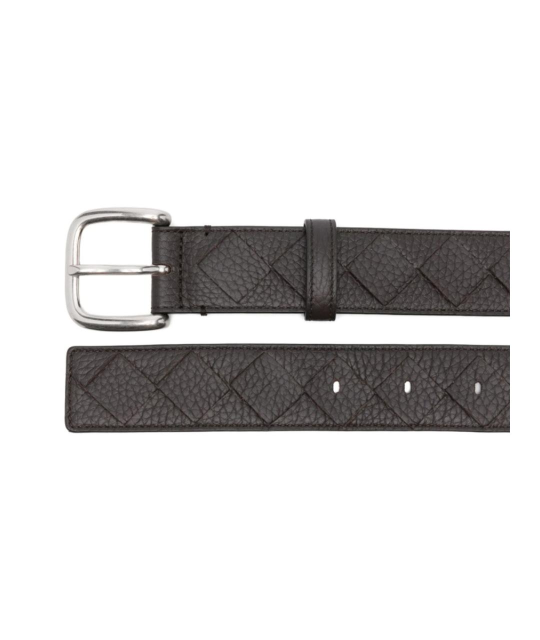 BOTTEGA VENETA Коричневый кожаный ремень, фото 2