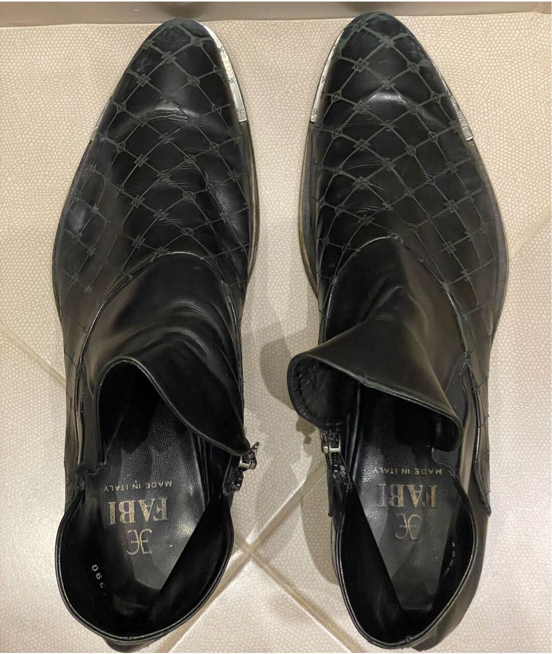 FABI Черные кожаные высокие ботинки, фото 3