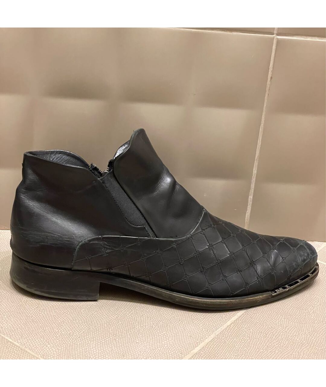 FABI Черные кожаные высокие ботинки, фото 8