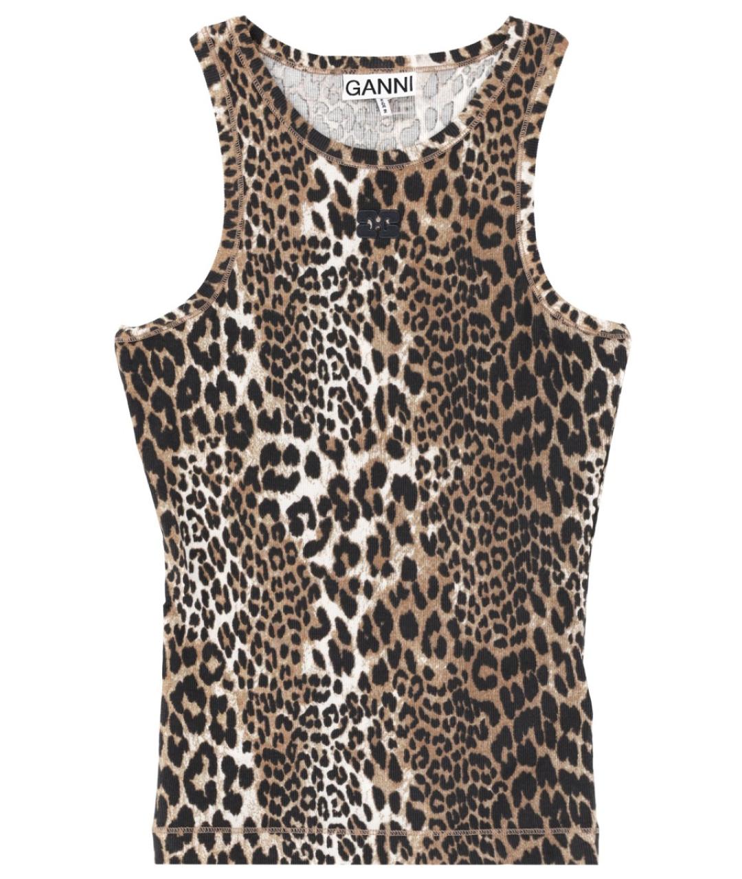GANNI Мульти хлопковая майка, фото 1