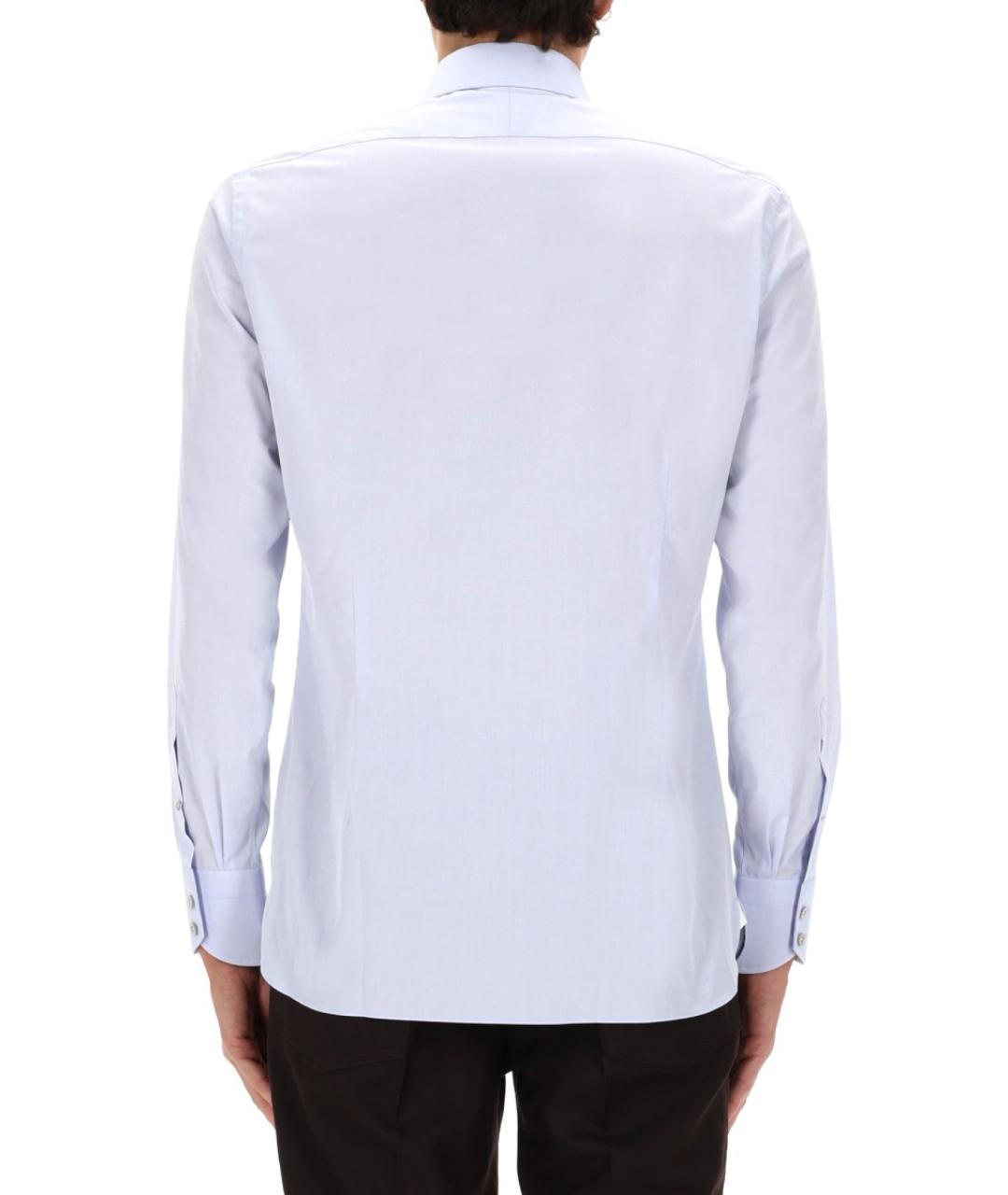 TOM FORD Синяя хлопковая кэжуал рубашка, фото 5