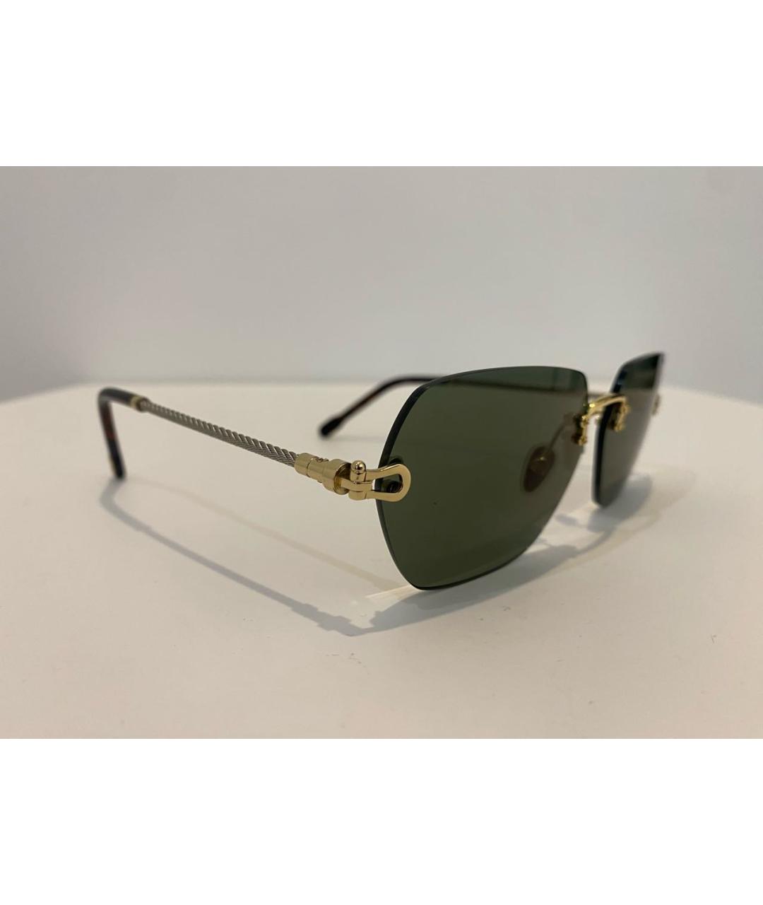 FRED Зеленые металлические солнцезащитные очки, фото 3
