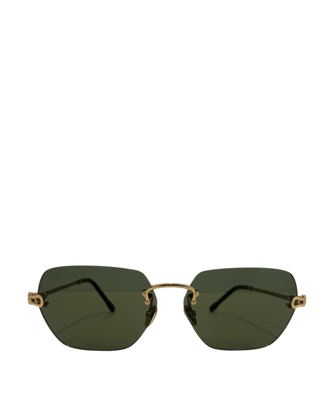 FRED Зеленые металлические солнцезащитные очки, фото 1