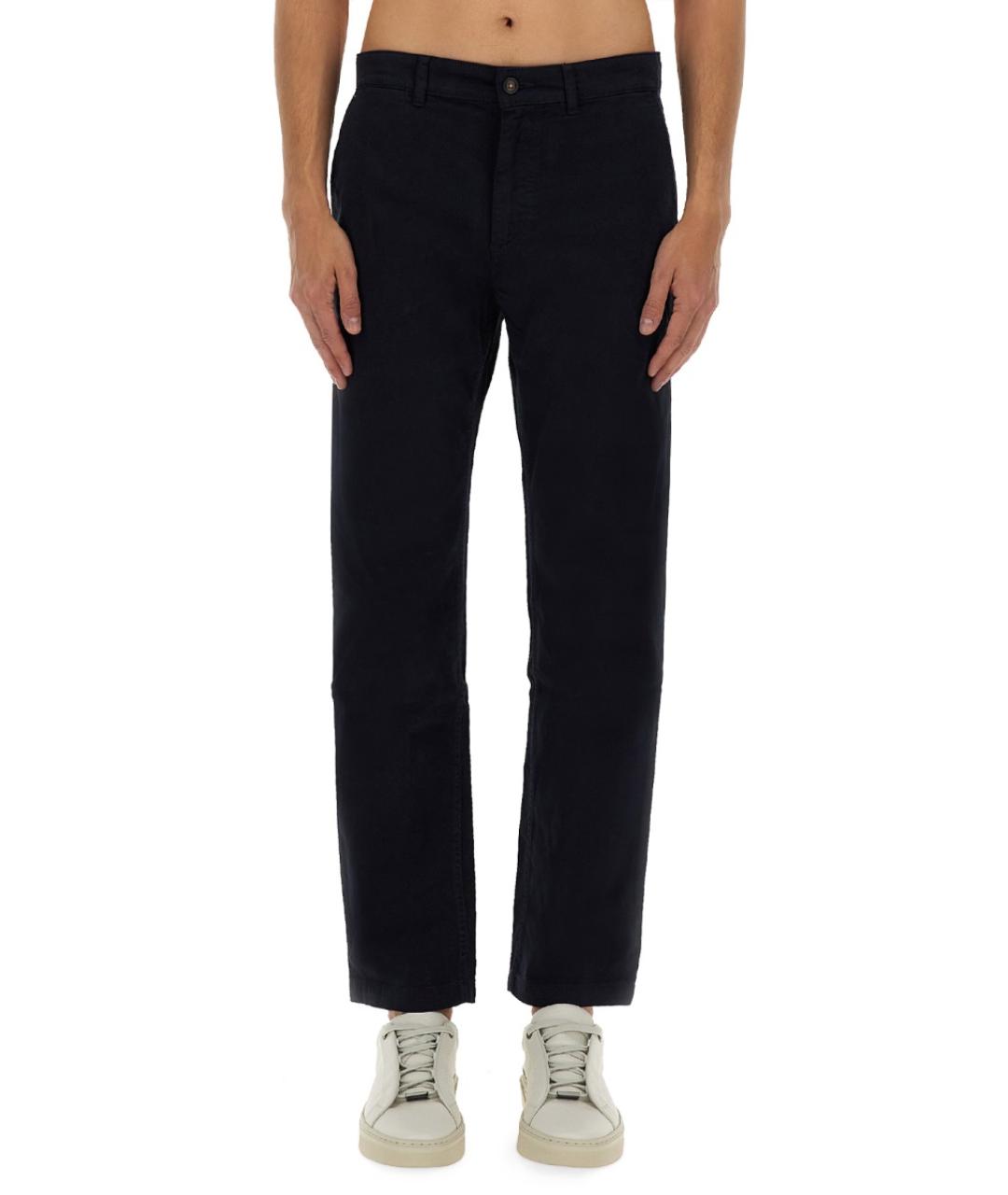 HUGO BOSS Синие хлопковые повседневные брюки, фото 1