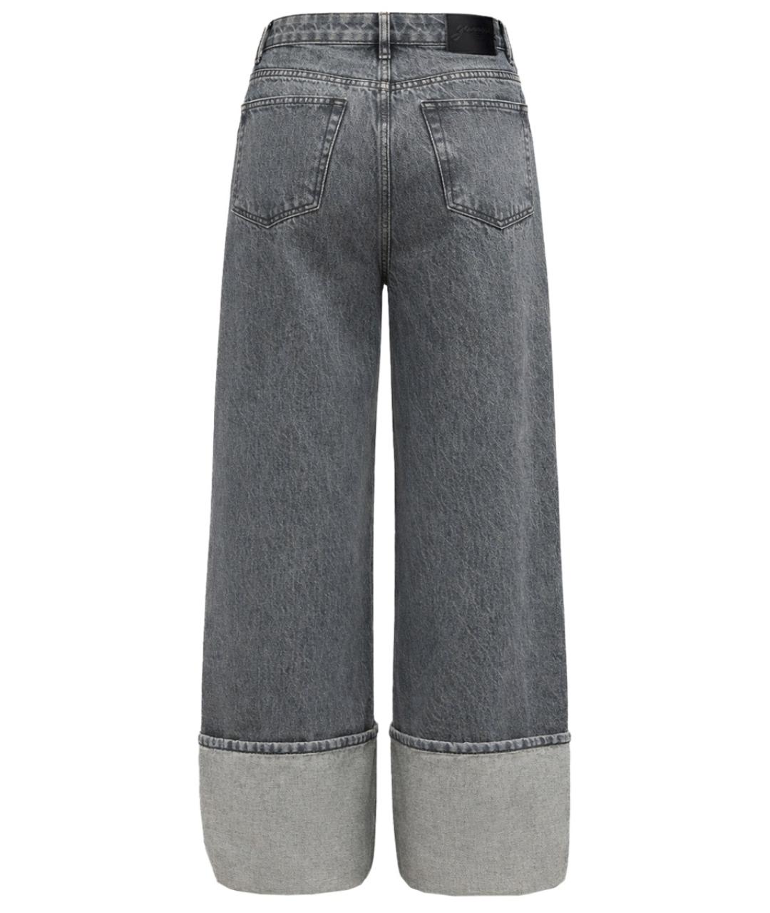 GANNI Серые хлопковые прямые джинсы, фото 2