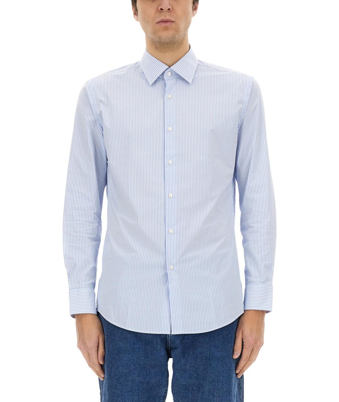 HUGO BOSS Голубая кэжуал рубашка, фото 1