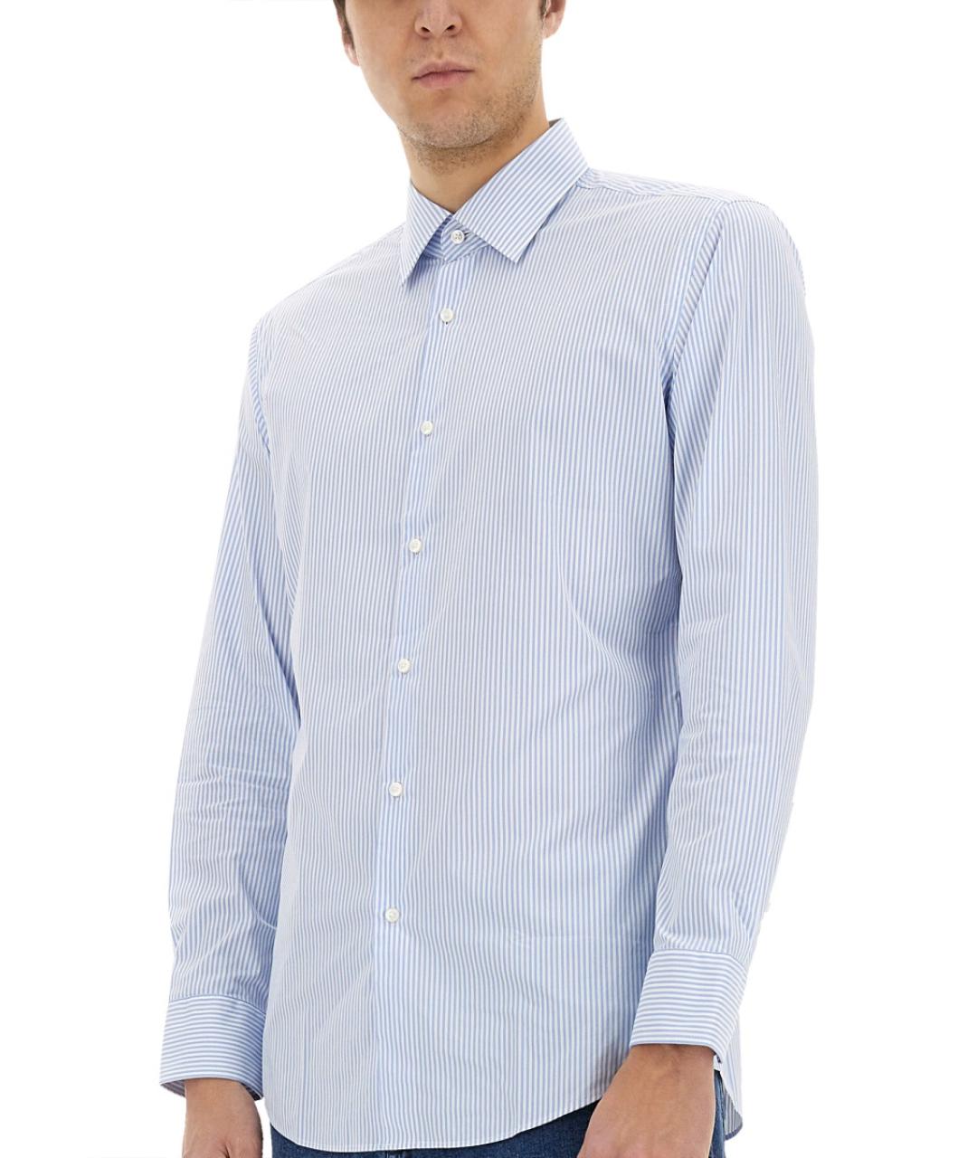 HUGO BOSS Голубая кэжуал рубашка, фото 4