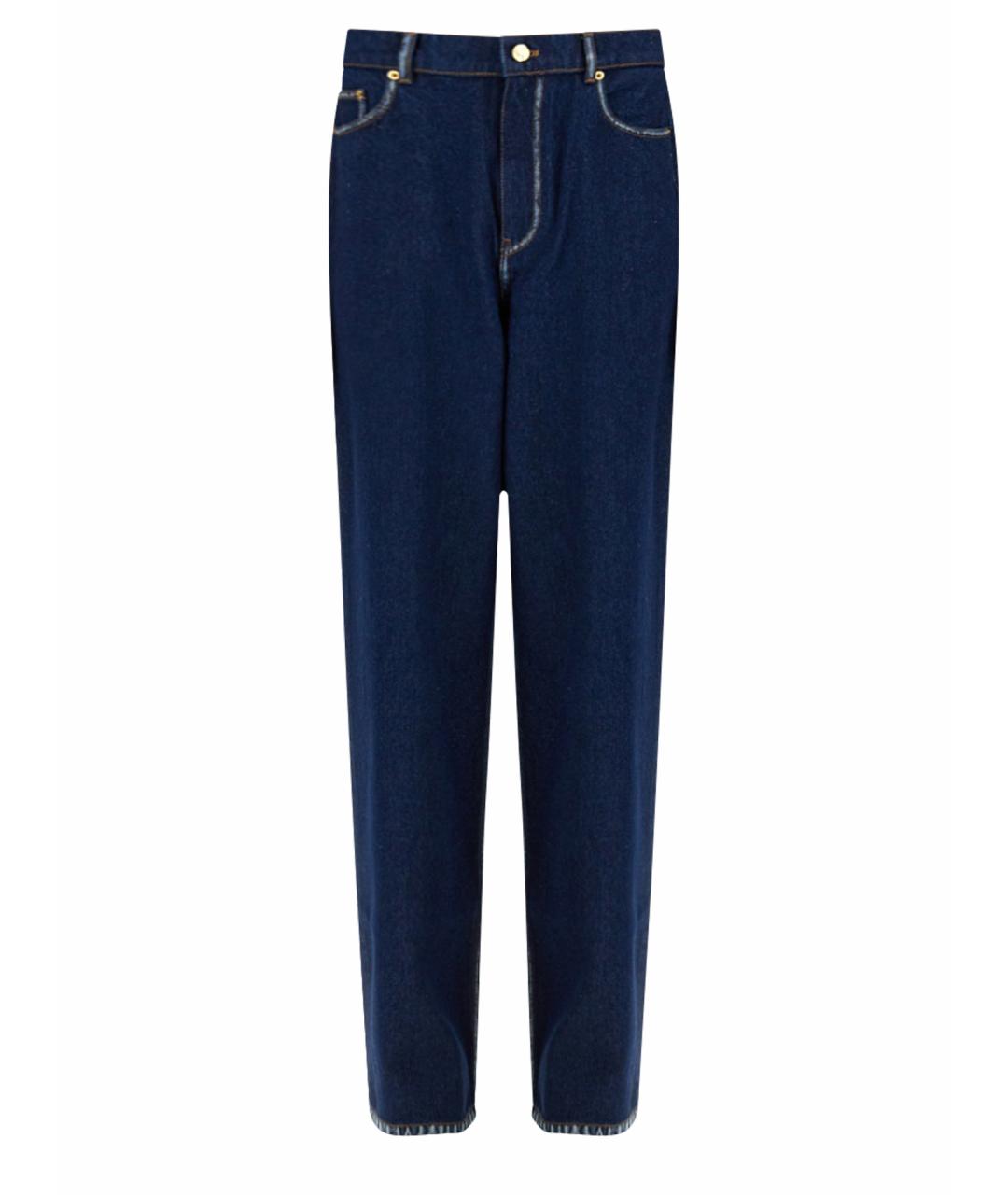 NINA RICCI Синие хлопковые прямые джинсы, фото 1