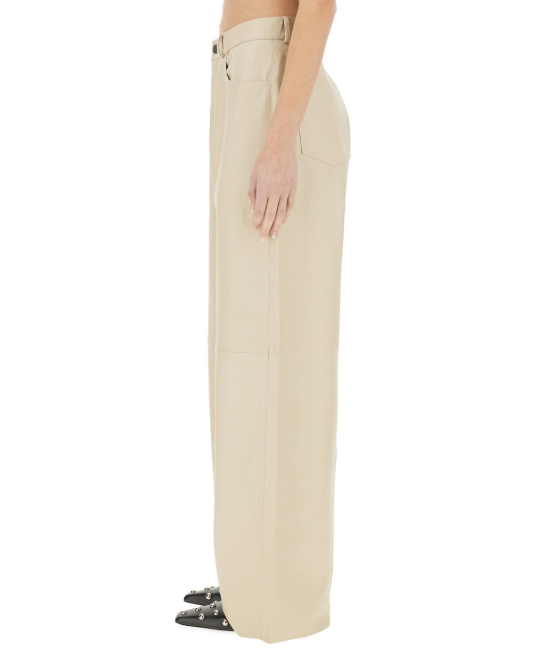 HAIKURE Бежевые прямые джинсы, фото 4