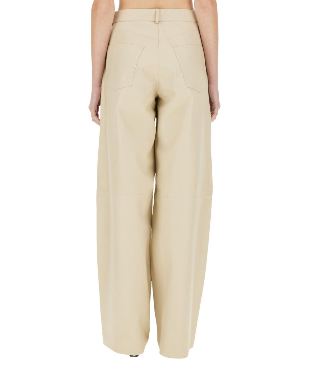 HAIKURE Бежевые прямые джинсы, фото 3