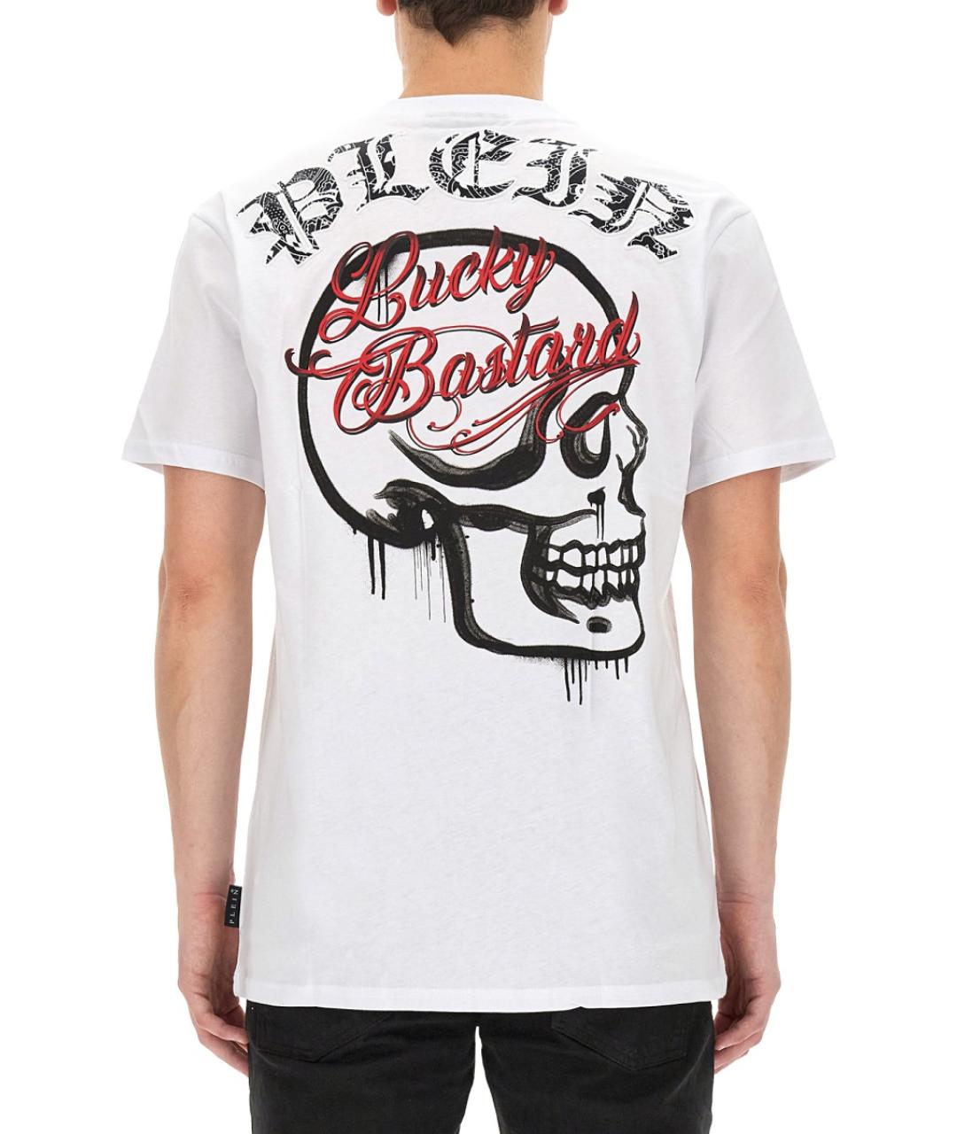 PHILIPP PLEIN Белая хлопковая футболка, фото 3