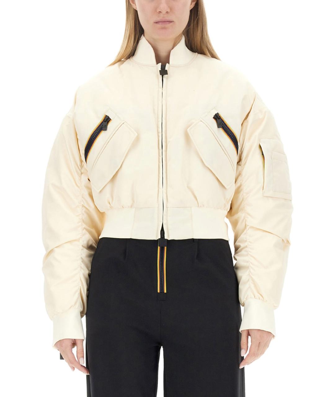 K-WAY Бежевая полиамидовая куртка, фото 1