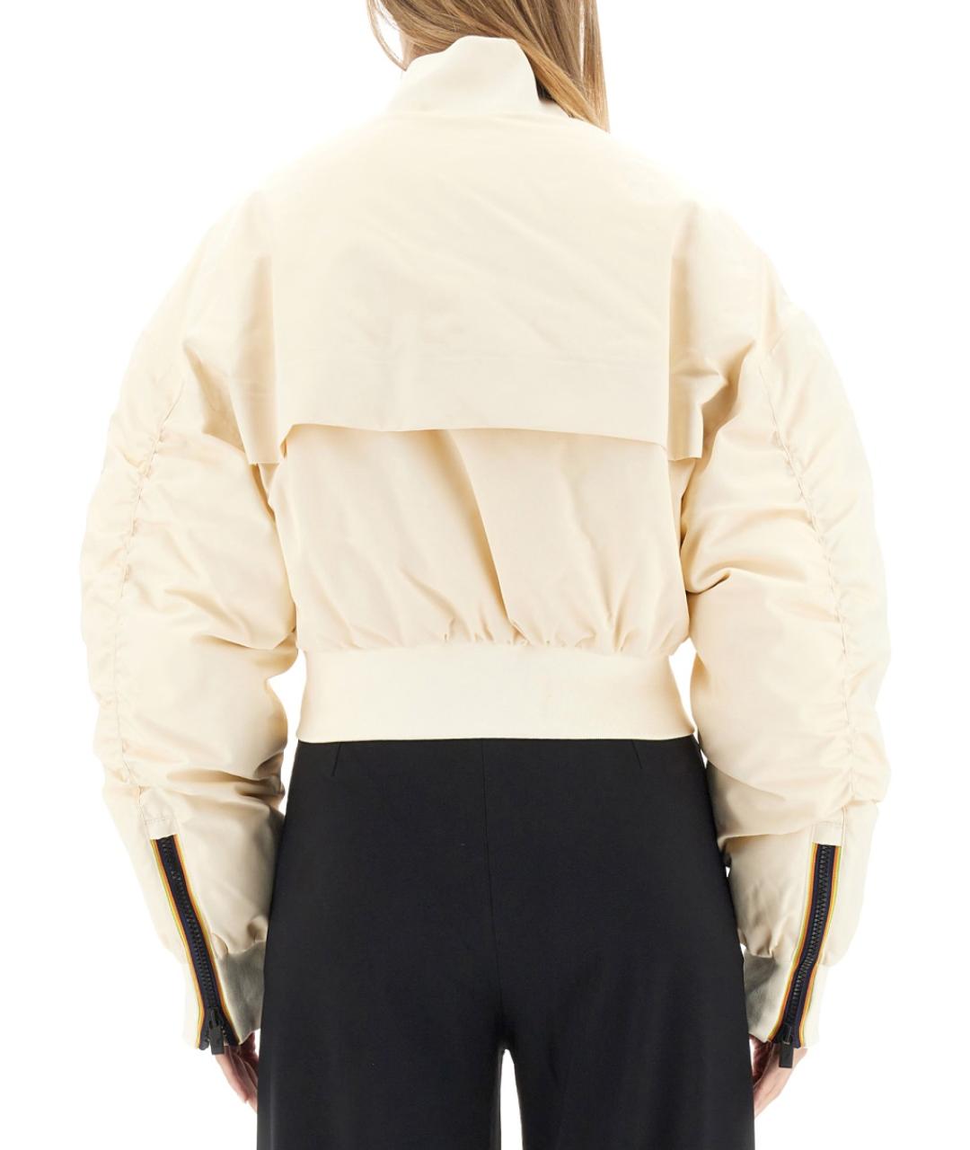 K-WAY Бежевая полиамидовая куртка, фото 3