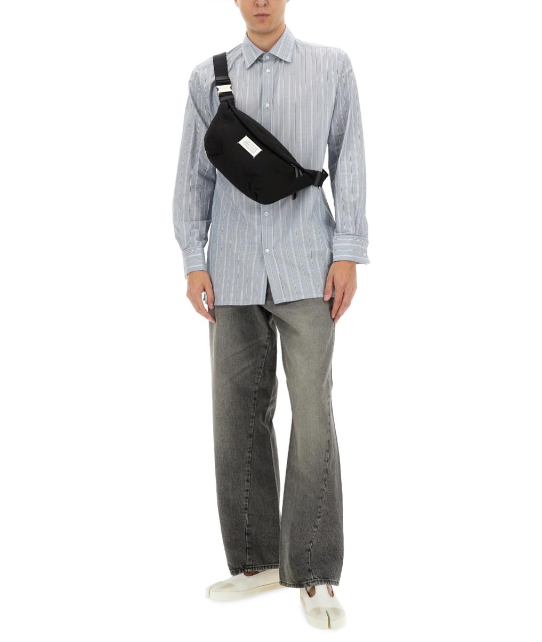 MAISON MARGIELA Голубая хлопковая кэжуал рубашка, фото 2