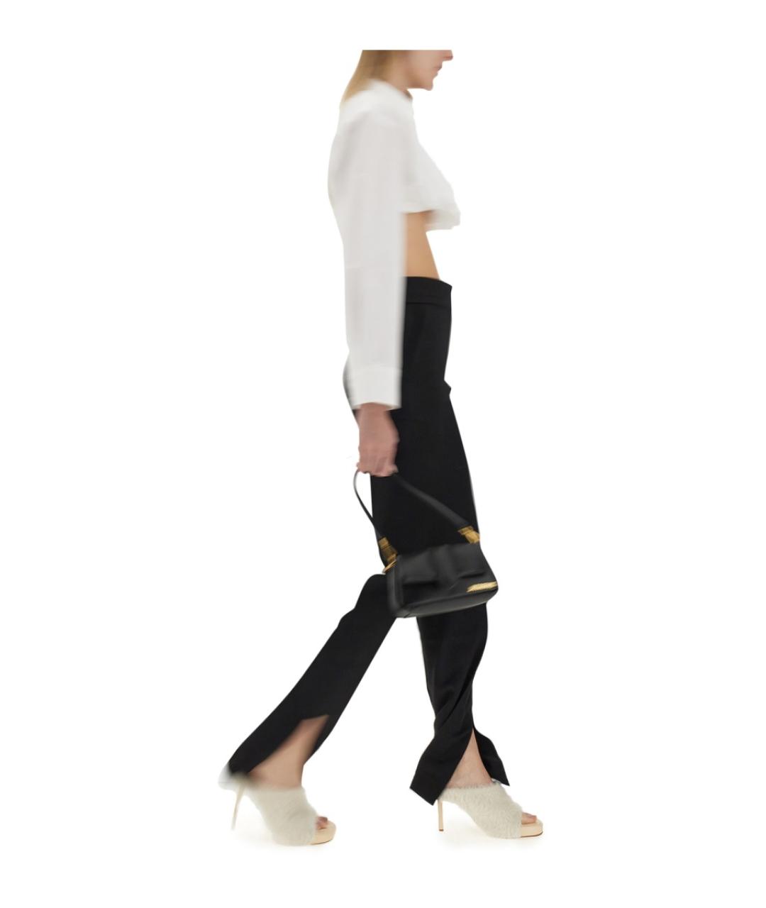 JACQUEMUS Черные шерстяные брюки узкие, фото 4