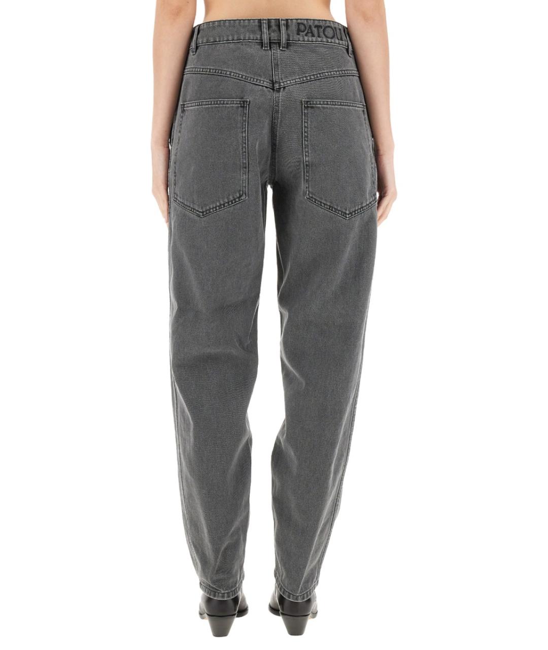 PATOU Серые хлопковые прямые джинсы, фото 4