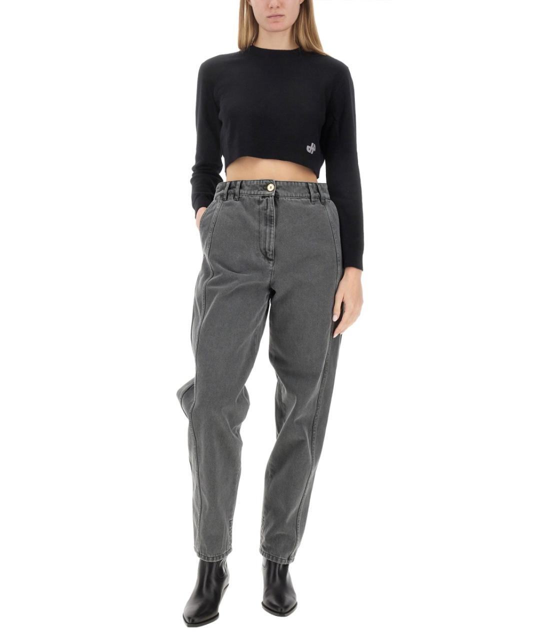 PATOU Серые хлопковые прямые джинсы, фото 3