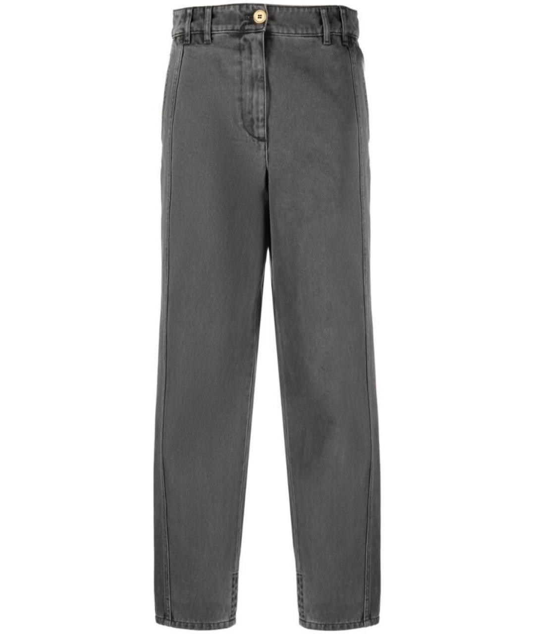 PATOU Серые хлопковые прямые джинсы, фото 1