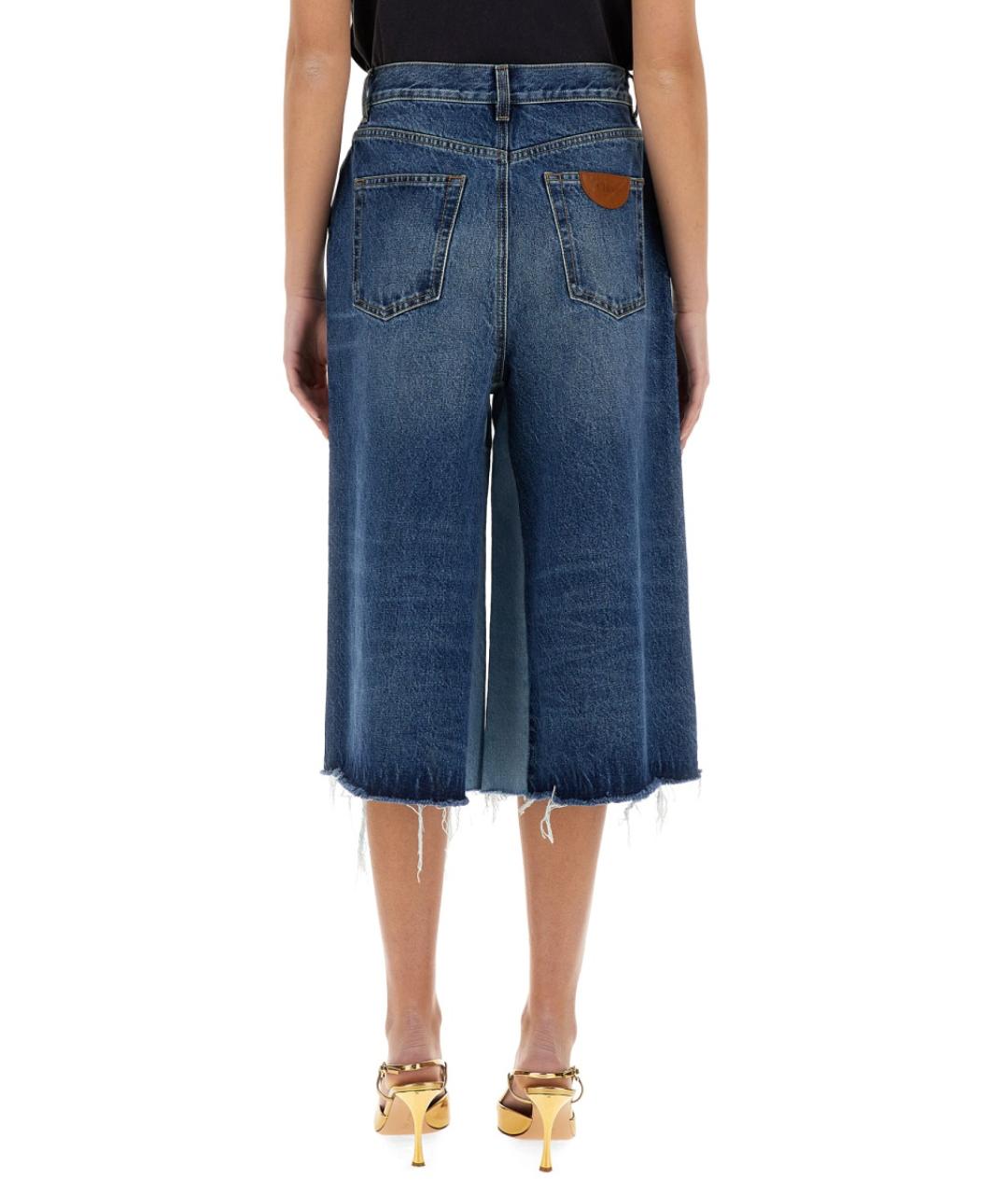 CHLOE Синие хлопковые шорты, фото 4