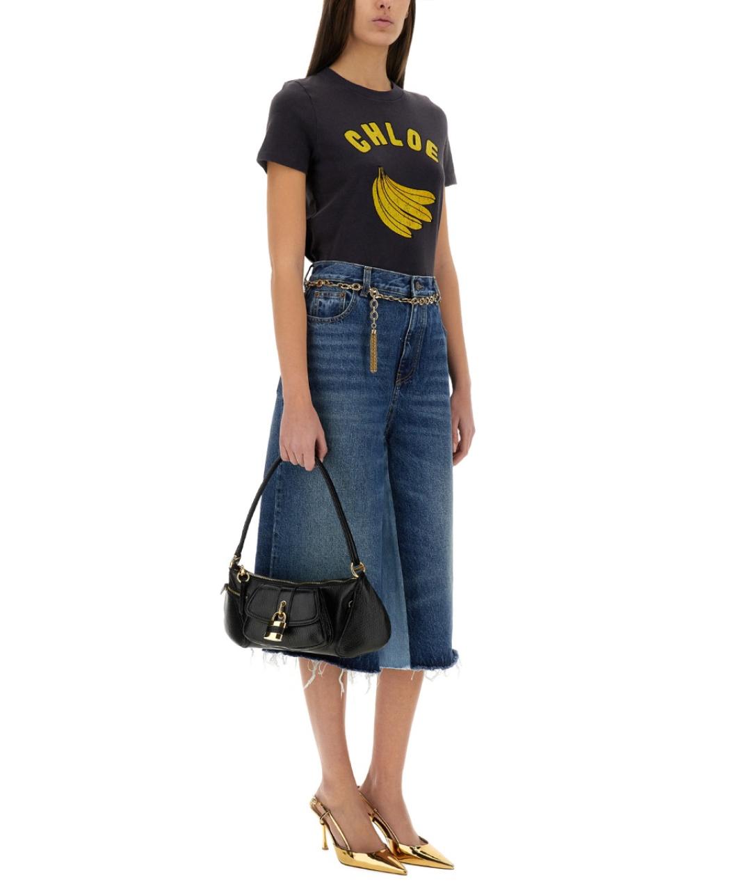 CHLOE Синие хлопковые шорты, фото 3