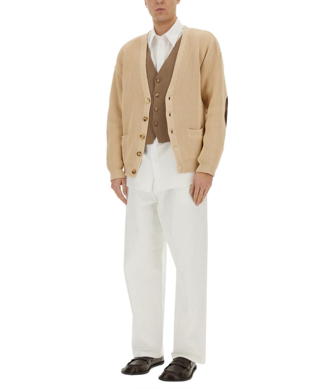 MOSCHINO Белая хлопковая кэжуал рубашка, фото 2