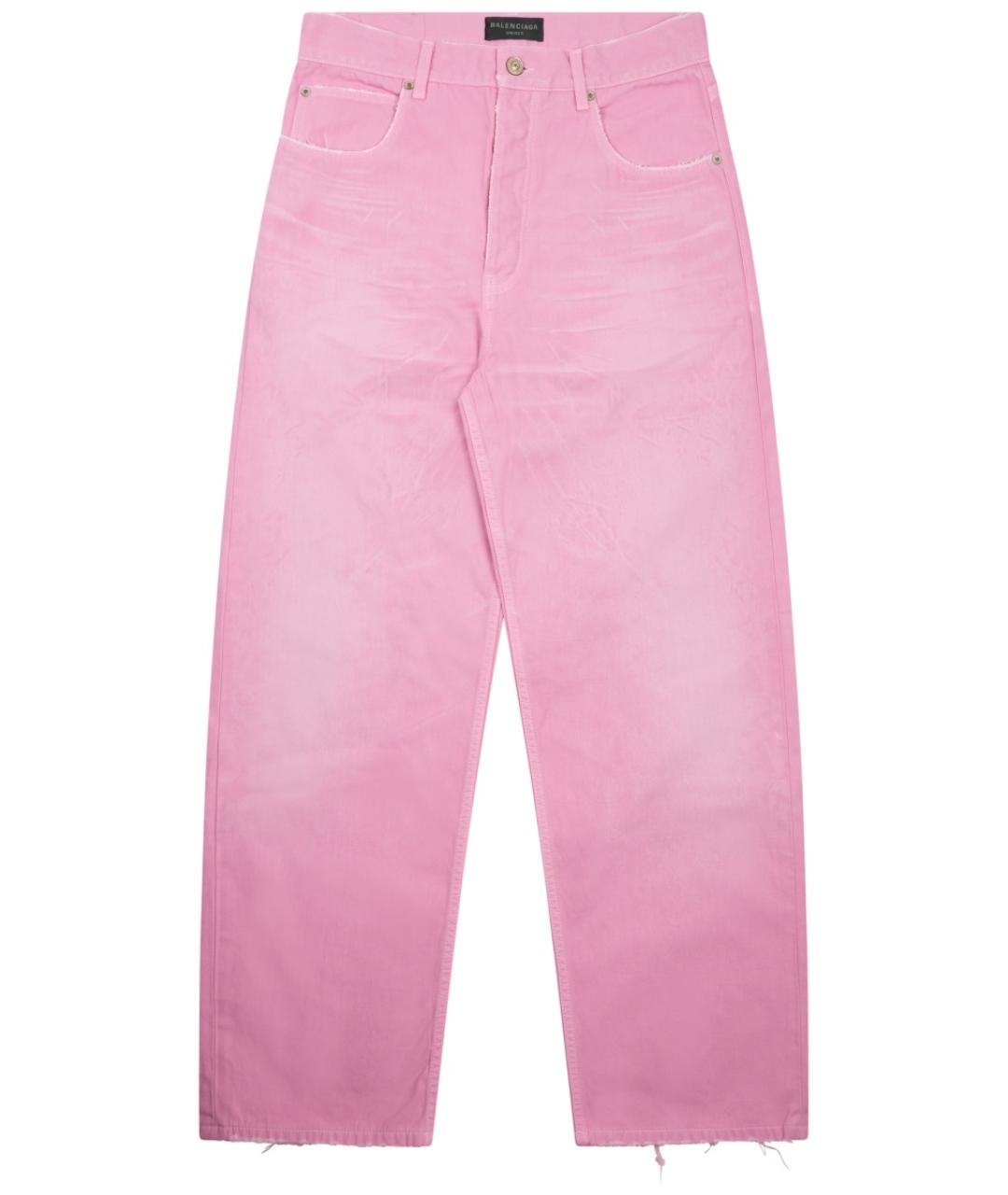BALENCIAGA Розовые прямые джинсы, фото 1