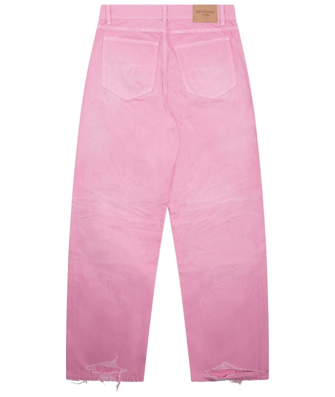 BALENCIAGA Розовые прямые джинсы, фото 2