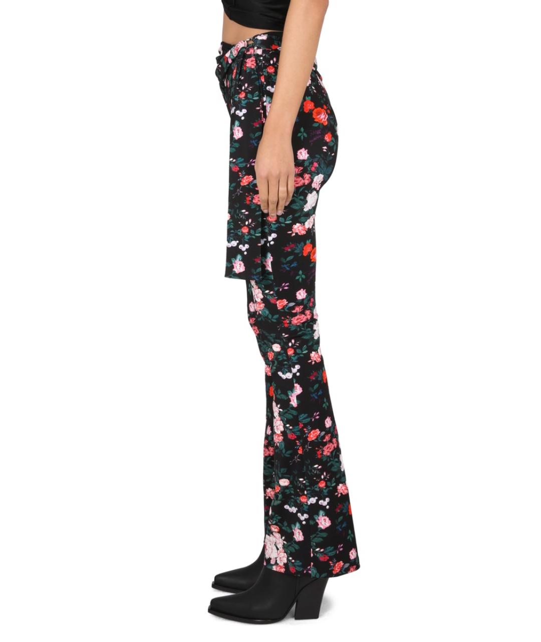 PACO RABANNE Черные вискозные брюки узкие, фото 3