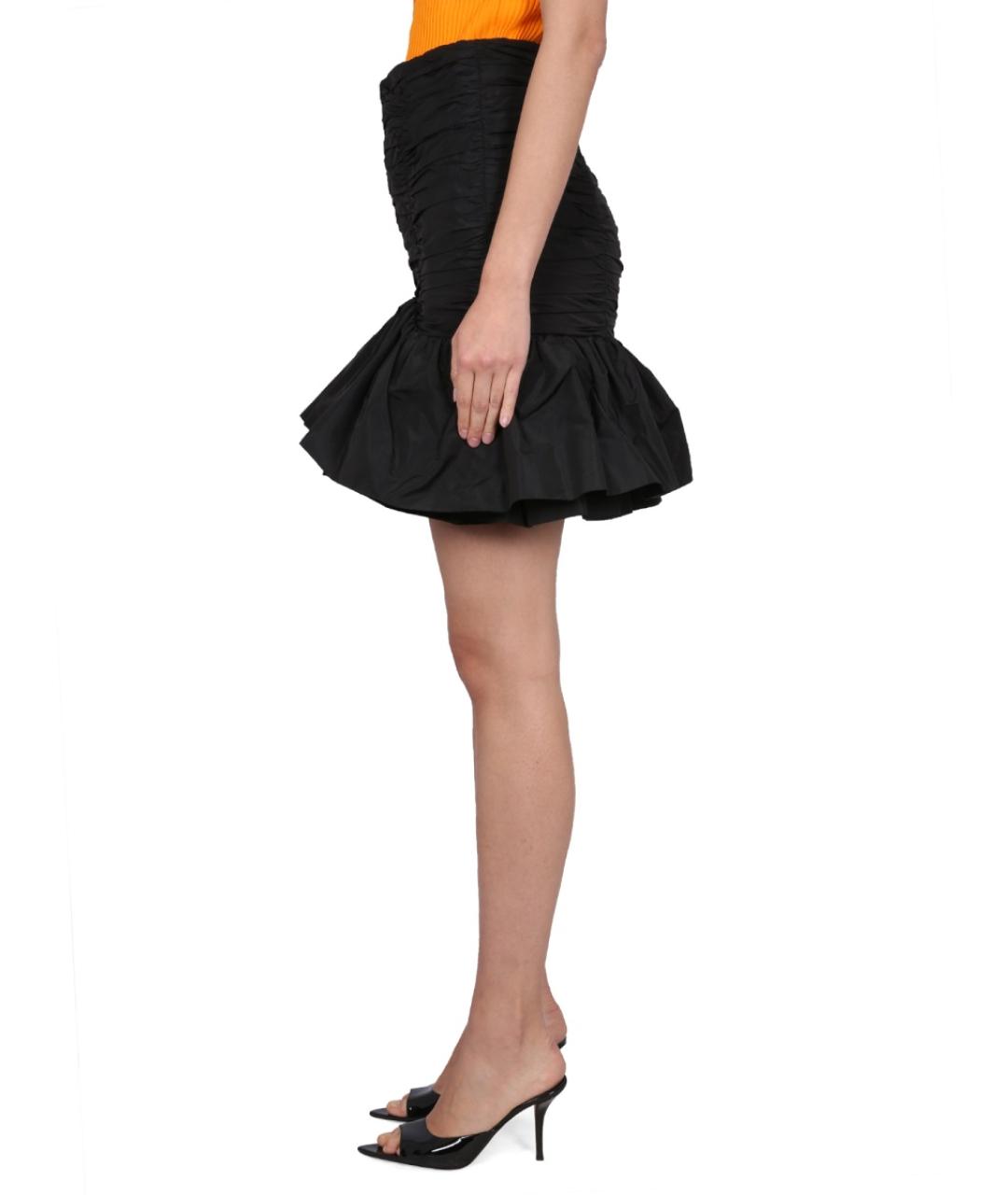 PATOU Черная полиэстеровая юбка мини, фото 3