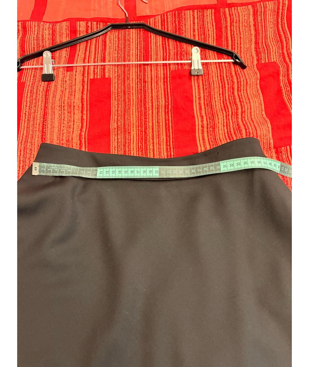 VALENTINO Черная шерстяная юбка мини, фото 5