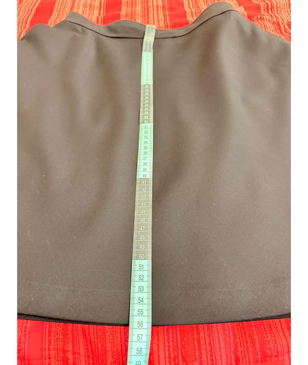 VALENTINO Черная шерстяная юбка мини, фото 6